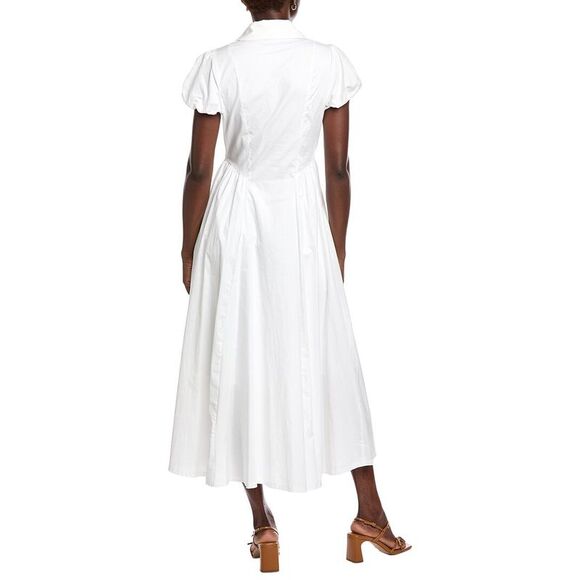 Taylor Womens  Solid Maxi Dress, White - Picture 2 of 3